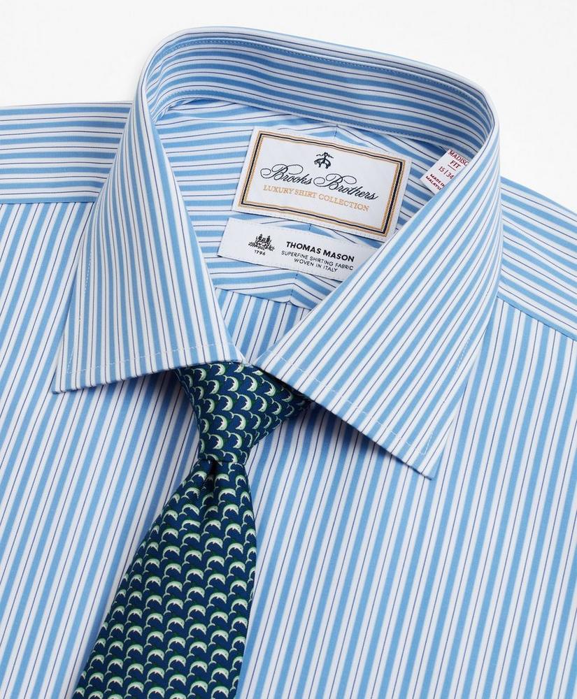 Luxury Collection Madison Relaxed-Fit Dress Shirt, Franklin Spread Collar Pinstripe, image 2