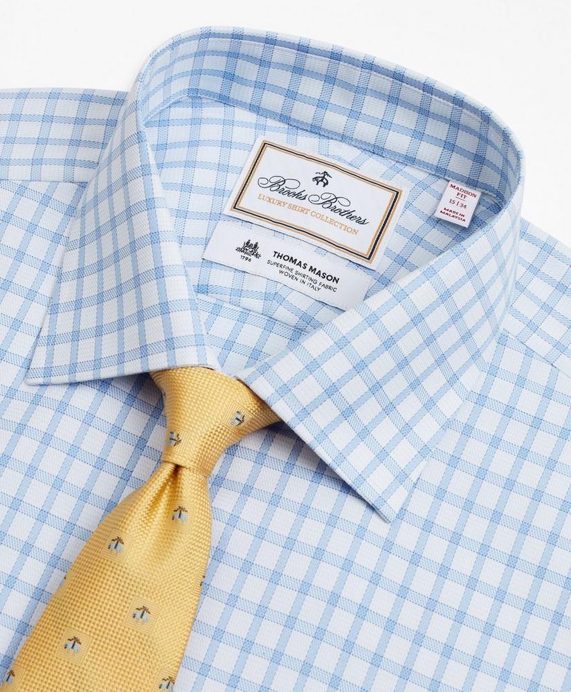 Luxury Collection Madison Relaxed-Fit Dress Shirt, Franklin Spread Collar Check, image 2