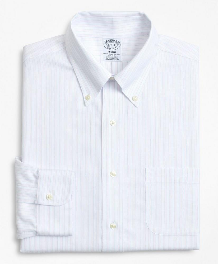 Brooks Brothers Cool Regent Regular-Fit Dress Shirt, Non-Iron Stripe, image 4