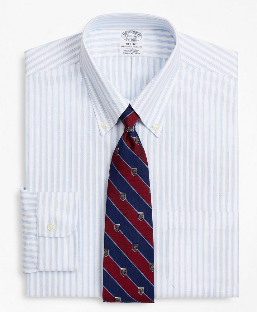 BrooksCool® Regent Regular-Fit Dress Shirt, Non-Iron Stripe, image 1