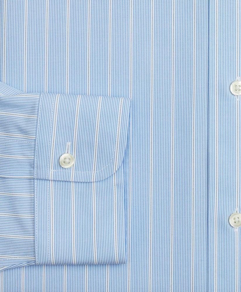 Stretch Milano Slim-Fit Dress Shirt, Non-Iron Pinstripe, image 3