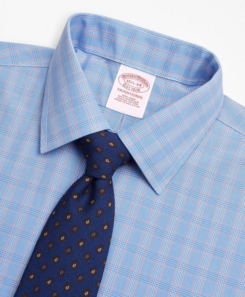 Traditional Extra-Relaxed-Fit Dress Shirt, Non-Iron Glen Plaid, image 2