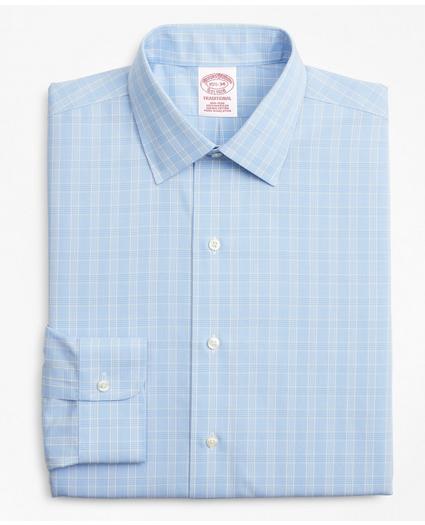 Traditional Extra-Relaxed-Fit Dress Shirt, Non-Iron Glen Plaid, image 4