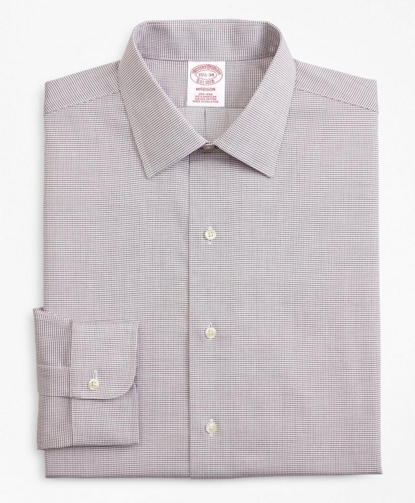 Madison Relaxed-Fit Dress Shirt, Non-Iron Micro-Check, image 4