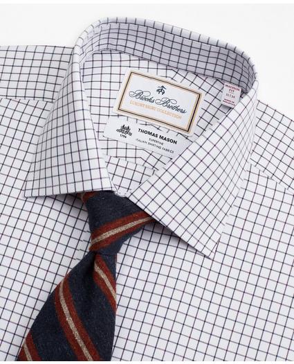 Luxury Collection Madison Relaxed-Fit Dress Shirt, Franklin Spread Collar Fine Windowpane, image 2