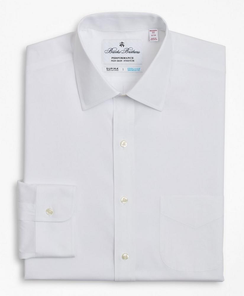 Madison Relaxed-Fit Dress Shirt, Performance Non-Iron with COOLMAX®, Ainsley Collar Broadcloth, image 5