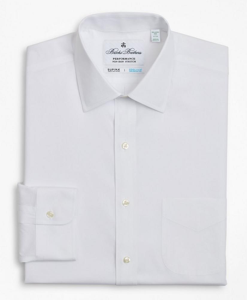 Milano Slim Fit Dress Shirt, Performance Non-Iron with COOLMAX®, Ainsley Collar Broadcloth, image 5