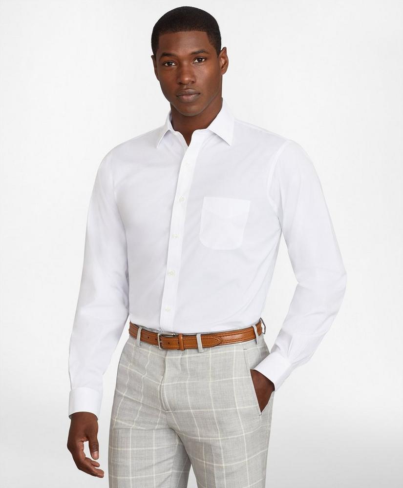 Regent Regular-Fit Dress Shirt, Performance Non-Iron with COOLMAX®, Ainsley Collar Broadcloth, image 1