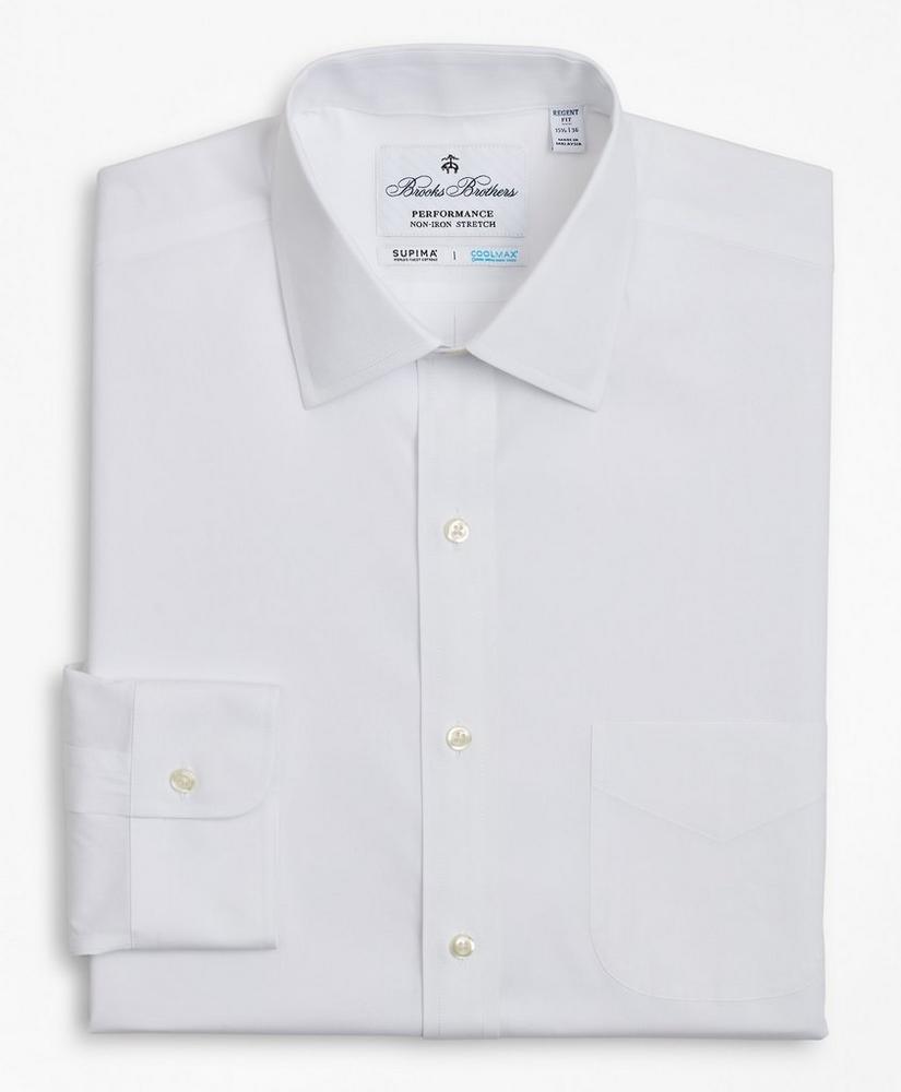 Regent Regular-Fit Dress Shirt, Performance Non-Iron with COOLMAX®, Ainsley Collar Broadcloth, image 5