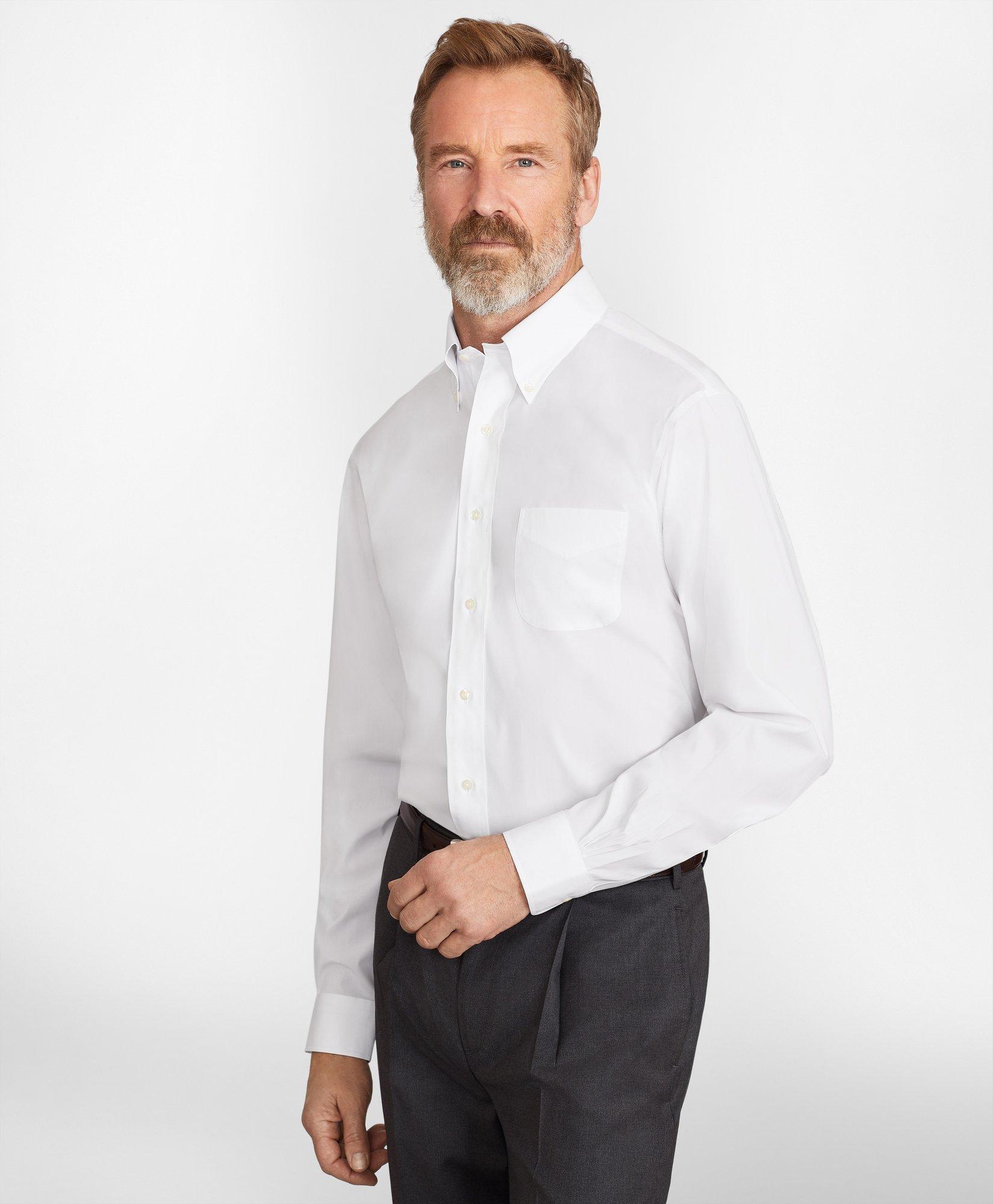 Madison Relaxed-Fit Dress Shirt, Performance Non-Iron with COOLMAX