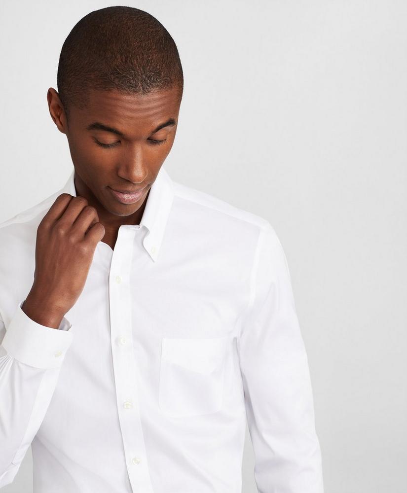 Milano Slim Fit Dress Shirt, Performance Non-Iron with COOLMAX®, Button-Down Collar Twill, image 1