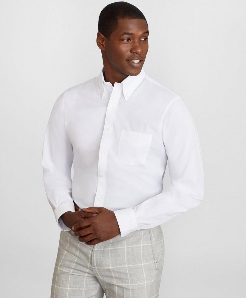 regent regular-fit dress shirt, performance non-iron with coolmax®,  button-down collar twill