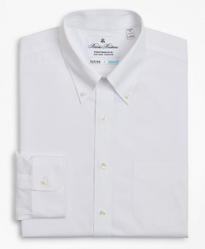Regent Regular-Fit Dress Shirt, Performance Non-Iron with COOLMAX®, Button-Down Collar Twill, image 5