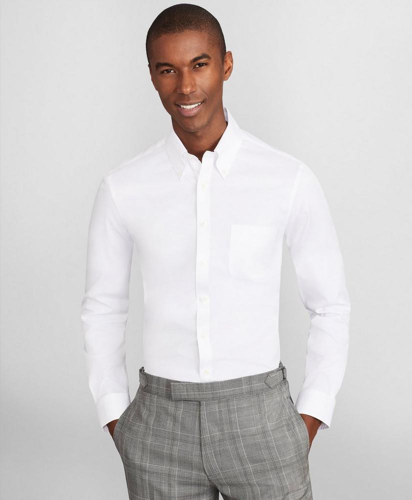 Soho Extra-Slim Fit Dress Shirt, Performance Non-Iron with COOLMAX®, Button-Down Collar Twill, image 1