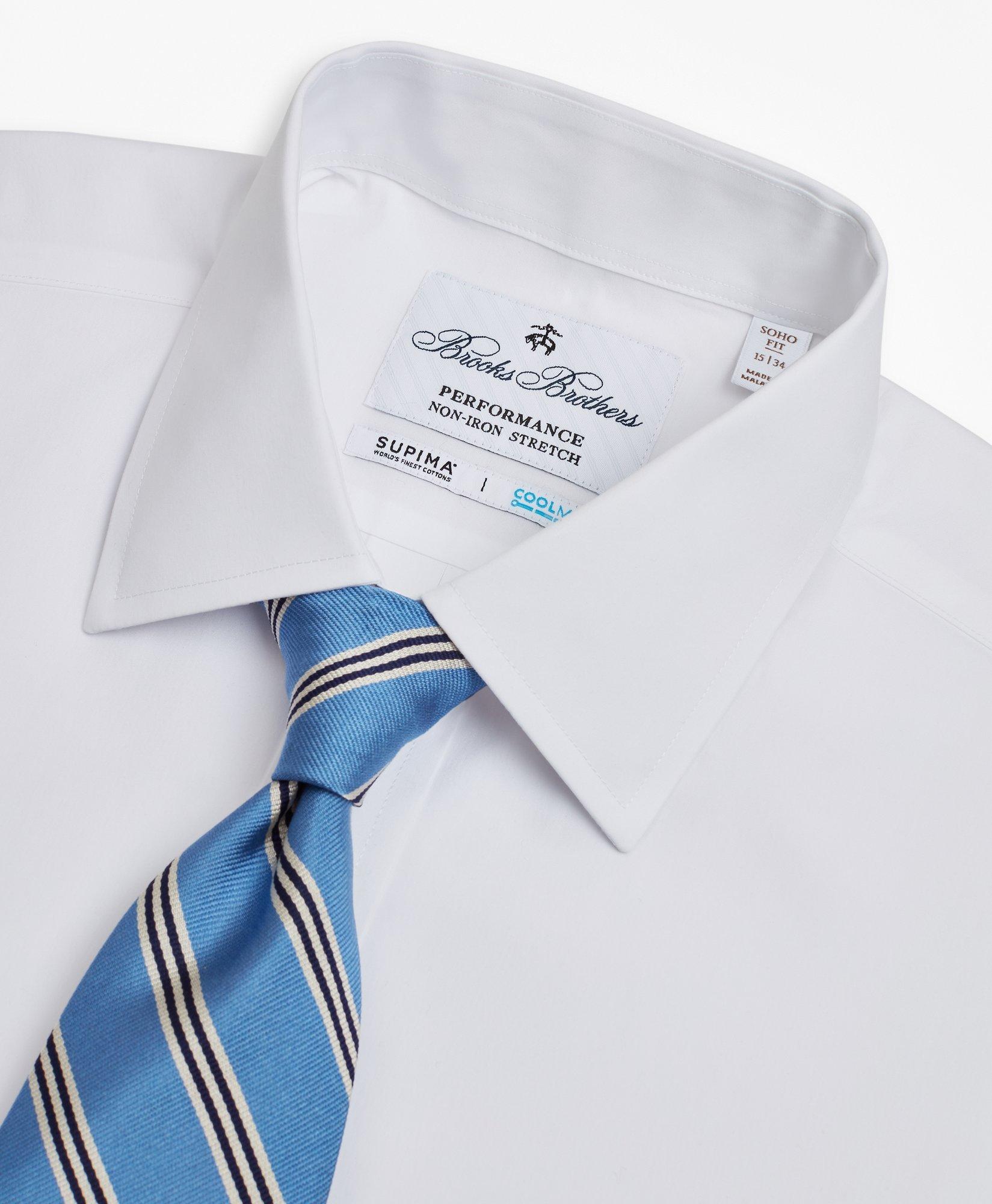 Soho Extra-Slim Fit Dress Shirt, Performance Non-Iron with COOLMAX®,  Ainsley Collar Twill