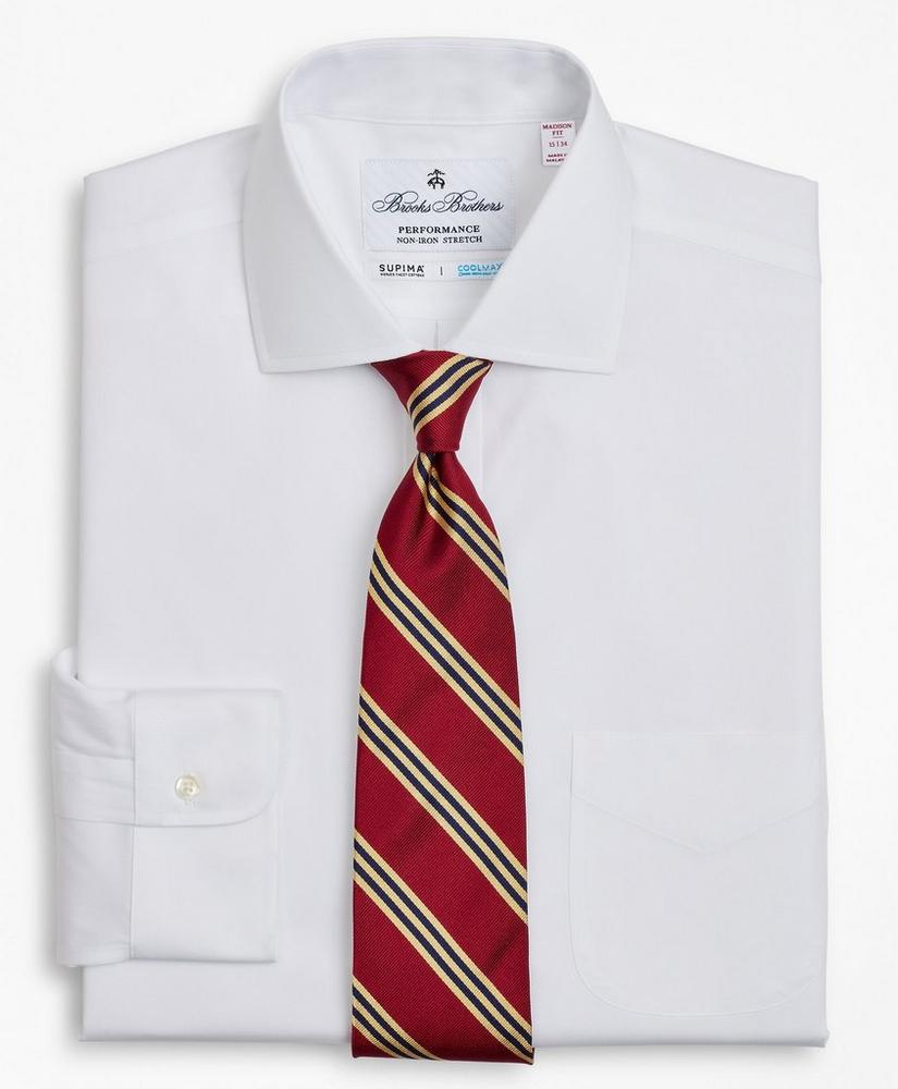 Madison Relaxed-Fit Dress Shirt, Performance Non-Iron with COOLMAX®, English Spread Collar Twill, image 2