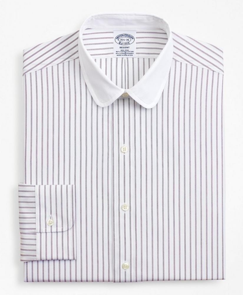 Stretch Regent Regular-Fit Dress Shirt, Dotted-Stripe, image 4
