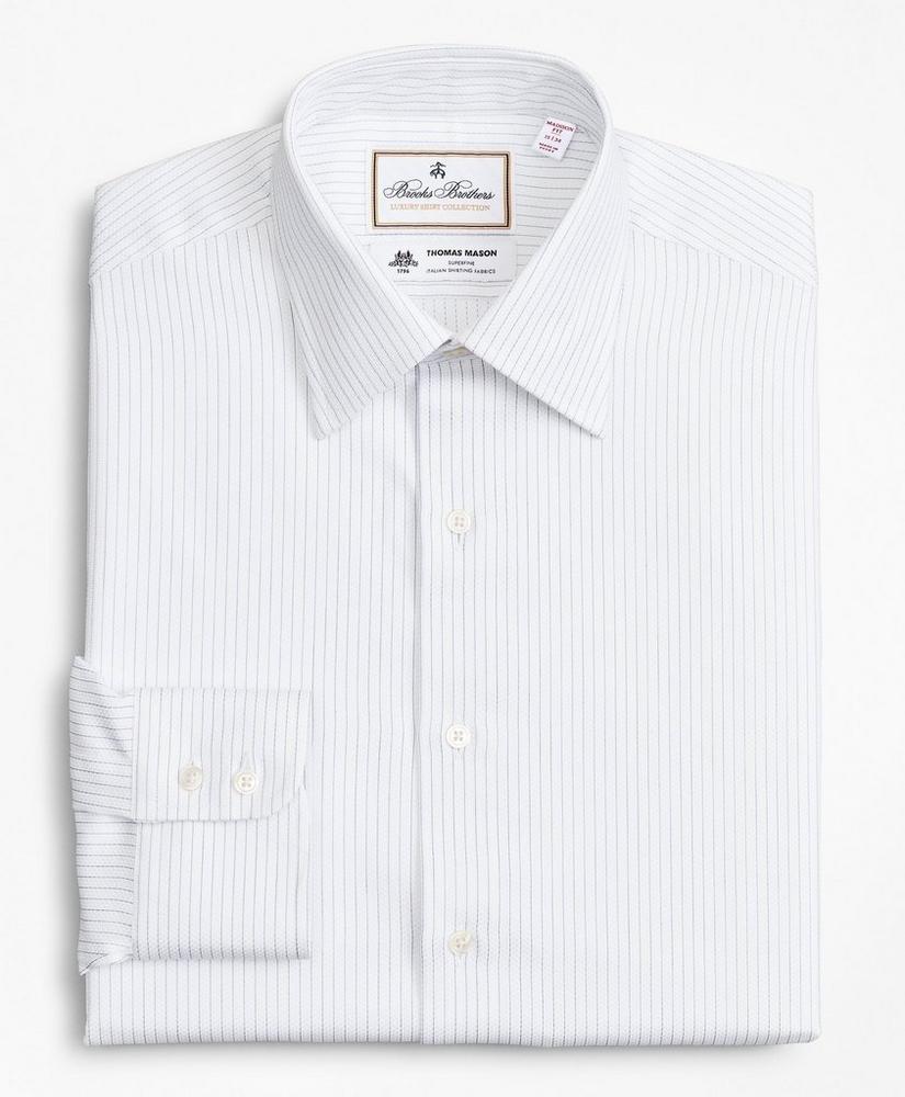 Luxury Collection Madison Relaxed-Fit Dress Shirt, Franklin Spread Collar Fine Stripe, image 4