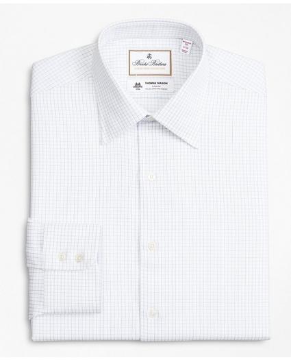 Luxury Collection Madison Relaxed-Fit Dress Shirt, Franklin Spread Collar Fine Windowpane, image 4