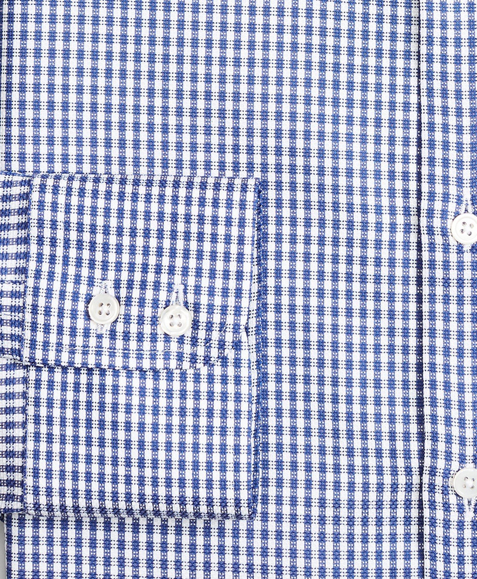 Luxury Collection Madison Relaxed-Fit Dress Shirt, Franklin Spread Collar Gingham, image 3