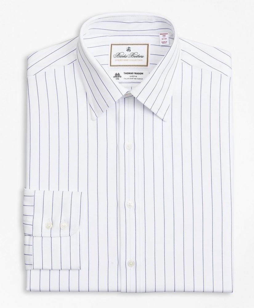 Luxury Collection Madison Relaxed-Fit Dress Shirt, Franklin Spread Collar Pinstripe, image 4