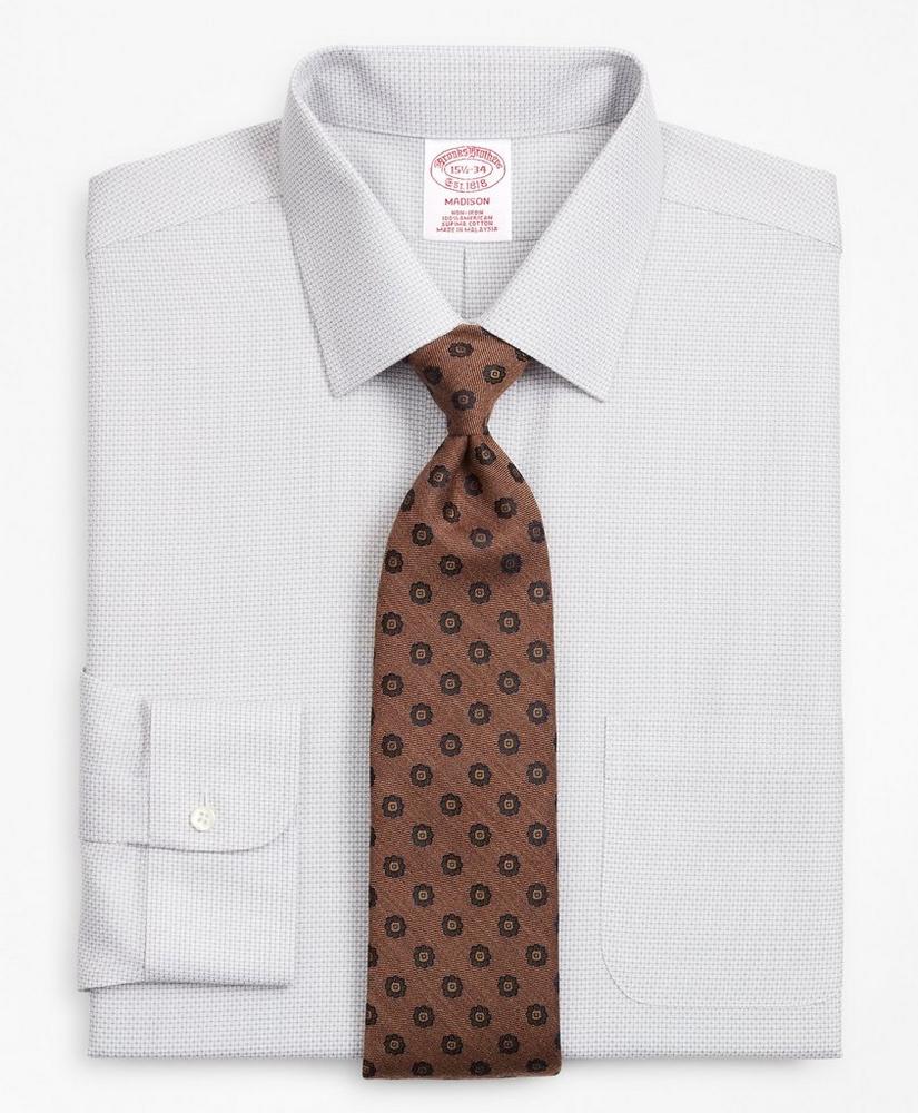 Madison Relaxed-Fit Dress Shirt, Non-Iron Micro-Check, image 1