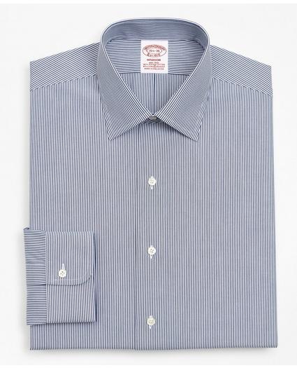 Stretch Madison Relaxed-Fit Dress Shirt, Non-Iron Stripe, image 4