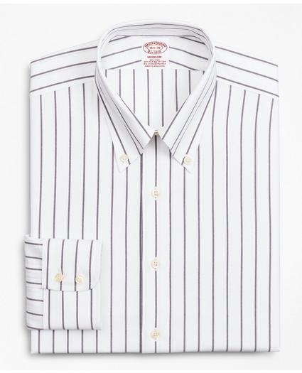 Madison Relaxed-Fit Dress Shirt, Non-Iron Royal Oxford Stripe, image 4