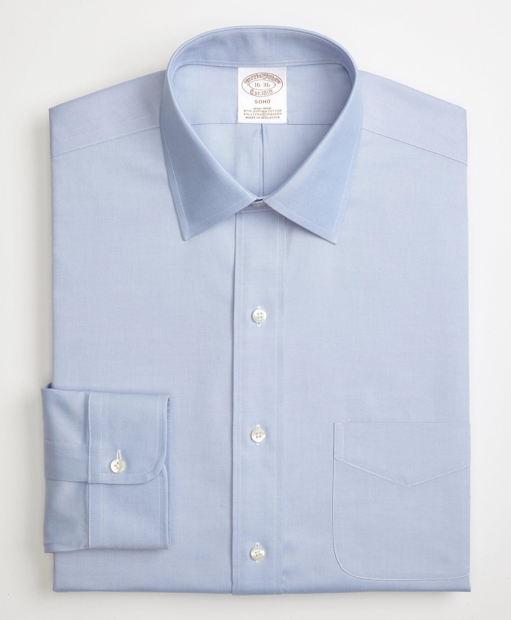onderbreken Vleien Tien jaar Stretch Soho Extra-Slim Fit Dress Shirt, Non-Iron Pinpoint Spread Collar