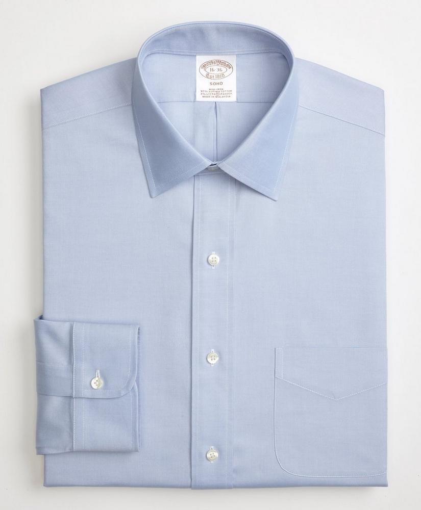Op de kop van Mark Knooppunt Stretch Soho Extra-Slim Fit Dress Shirt, Non-Iron Pinpoint Spread Collar