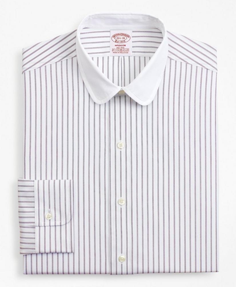 Stretch Madison Relaxed-Fit Dress Shirt, Dotted-Stripe, image 4