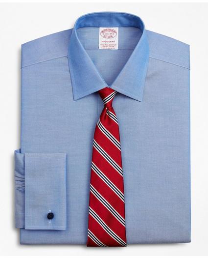 Stretch Madison Relaxed-Fit Dress Shirt, Non-Iron Pinpoint Ainsley Collar French Cuff, image 1