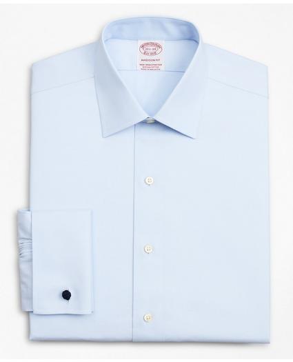 Stretch Madison Relaxed-Fit Dress Shirt, Non-Iron Pinpoint Ainsley Collar French Cuff, image 4