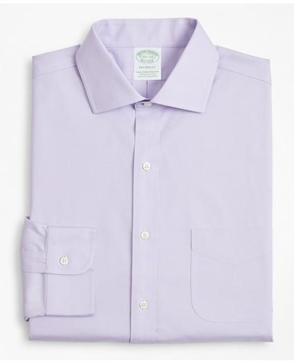 Stretch Milano Slim-Fit Dress Shirt, Non-Iron Pinpoint English Collar, image 4