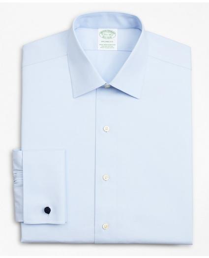 Stretch Milano Slim Fit Dress Shirt, Non-Iron Pinpoint Ainsley Collar French Cuff, image 4