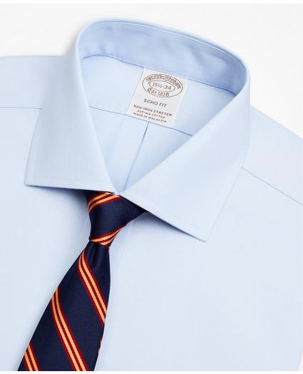 Stretch Soho Extra-Slim-Fit Dress Shirt, Non-Iron Pinpoint English Collar, image 2