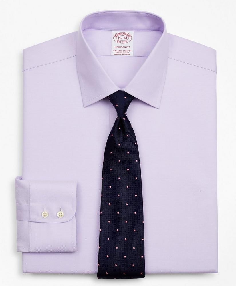 Stretch Madison Relaxed-Fit Dress Shirt, Non-Iron Twill Ainsley Collar, image 1