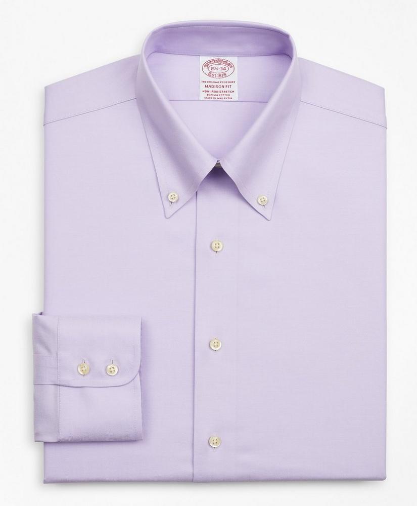 Stretch Madison Relaxed-Fit Dress Shirt, Non-Iron Twill Button-Down Collar, image 4