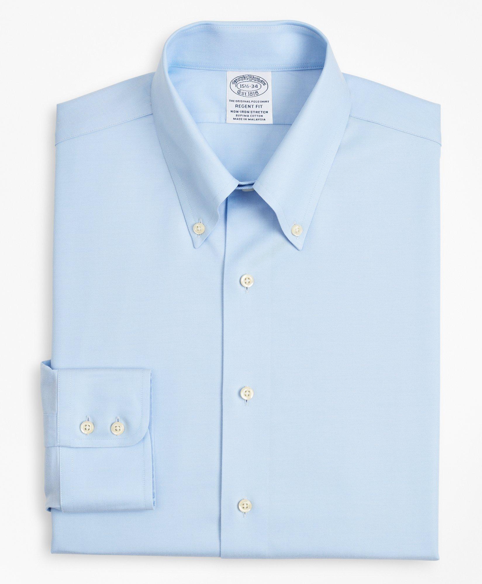 Stretch Regent Regular-Fit  Dress Shirt, Non-Iron Twill Button-Down Collar, image 4