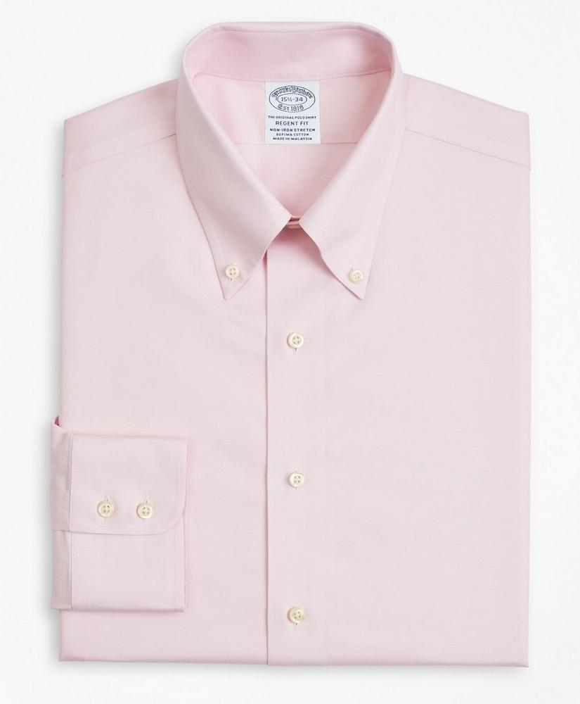 Stretch Regent Regular-Fit  Dress Shirt, Non-Iron Twill Button-Down Collar, image 4