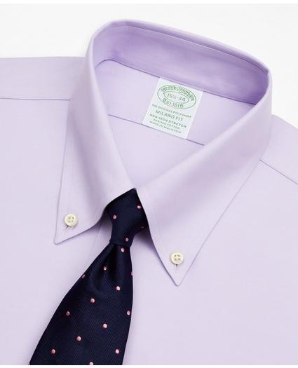 Stretch Milano Slim-Fit Dress Shirt, Non-Iron Twill Button-Down Collar, image 2