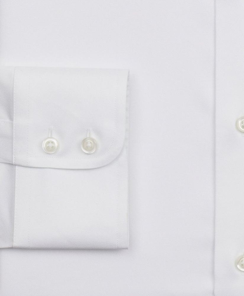 Stretch Milano Slim-Fit Dress Shirt, Non-Iron Twill English Collar, image 3
