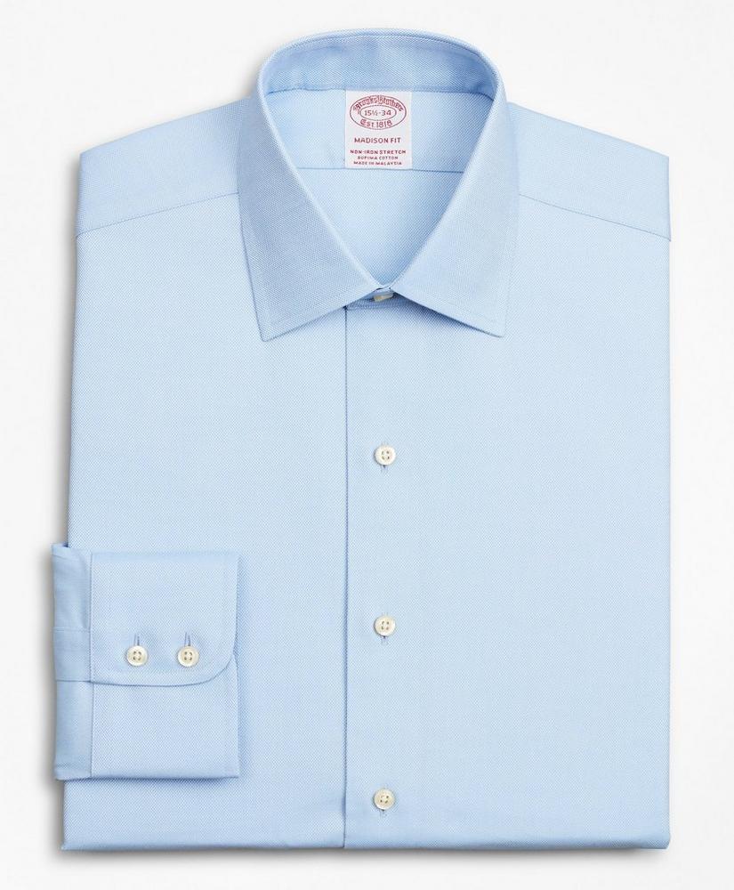 Stretch Madison Relaxed-Fit Dress Shirt, Non-Iron Royal Oxford Ainsley Collar, image 4