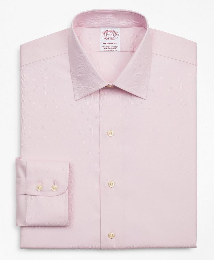 Stretch Madison Relaxed-Fit Dress Shirt, Non-Iron Royal Oxford Ainsley Collar, image 4