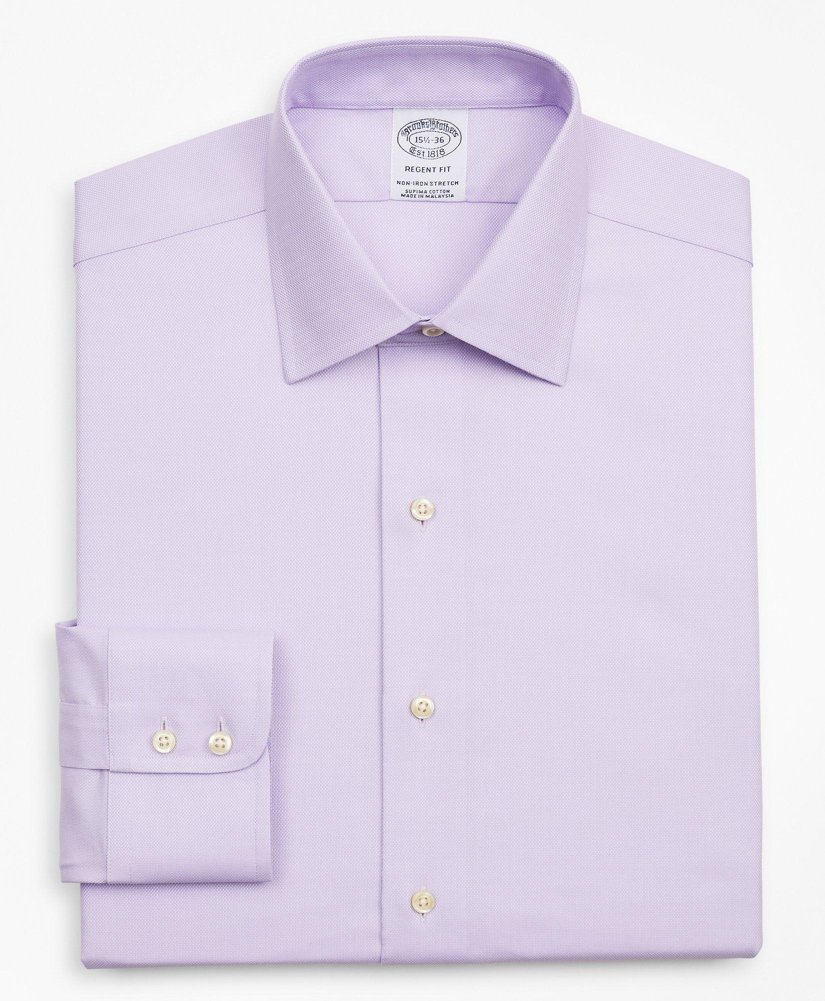 Stretch Regent Regular-Fit Dress Shirt, Non-Iron Royal Oxford