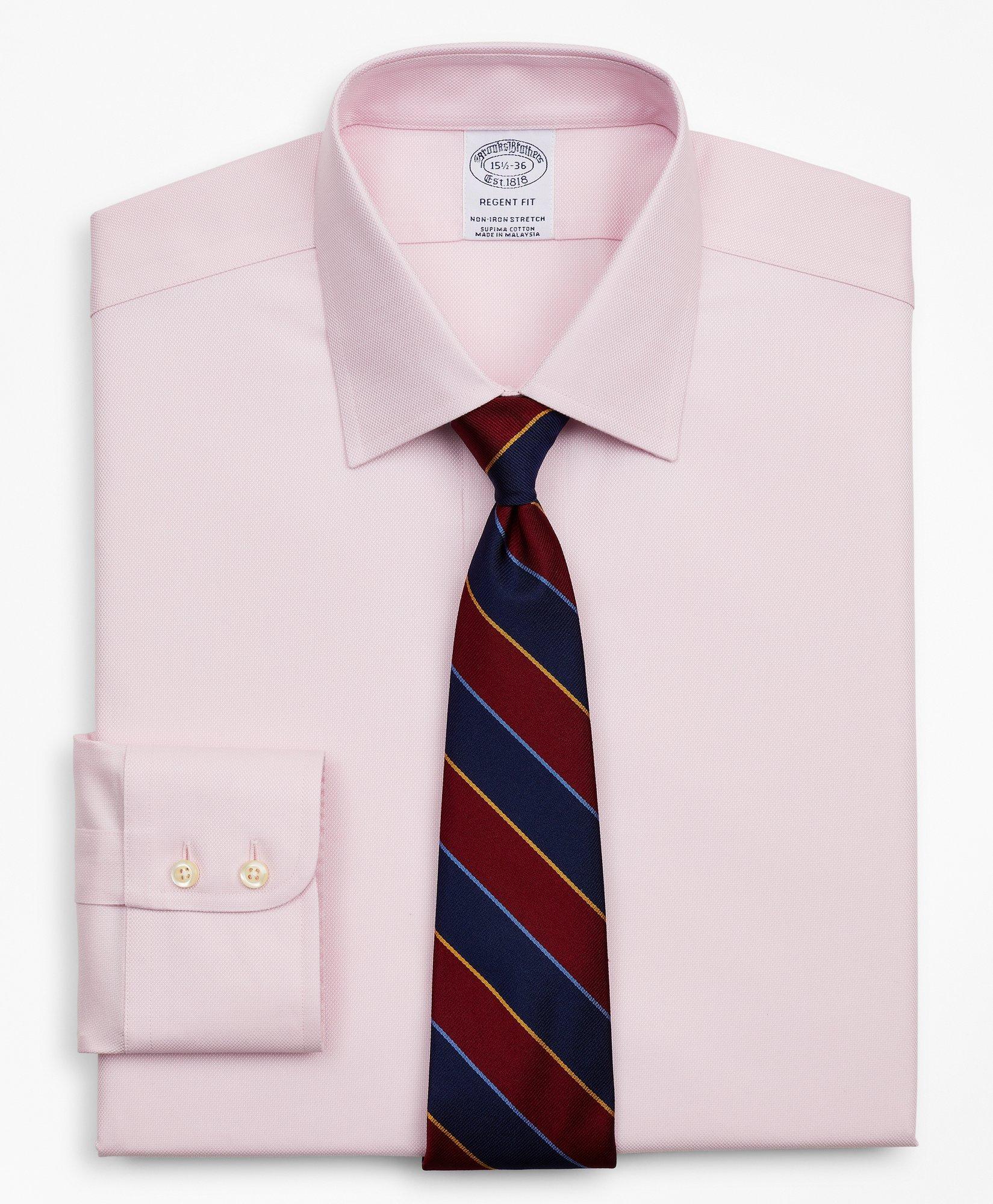 Stretch Regent Regular-Fit Dress Shirt, Non-Iron Royal Oxford Ainsley Collar