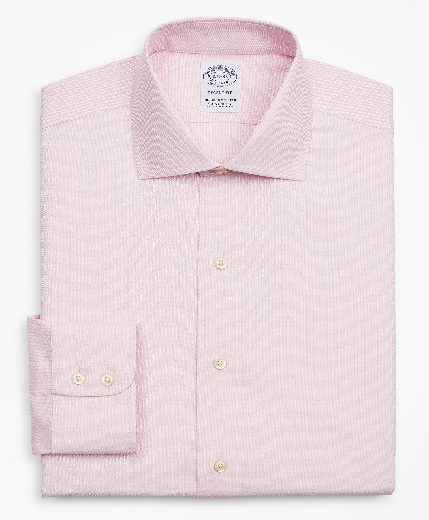 Stretch Regent Regular-Fit Dress Shirt, Non-Iron Royal Oxford English Collar