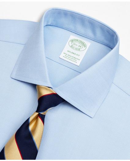 Stretch Milano Slim-Fit Dress Shirt, Non-Iron Royal Oxford English Collar, image 2