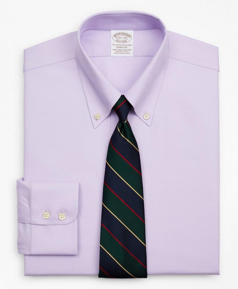 Stretch Soho Extra-Slim-Fit Dress Shirt, Non-Iron Royal Oxford Button-Down Collar, image 1