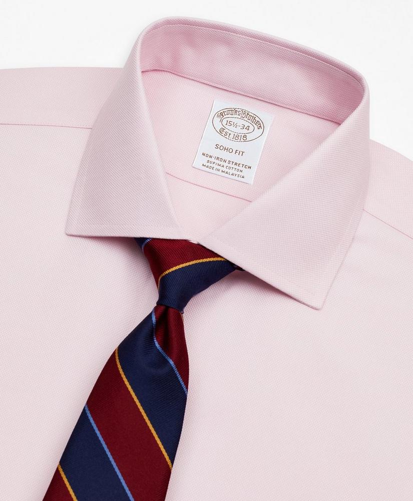 Stretch Soho Extra-Slim-Fit Dress Shirt, Non-Iron Royal Oxford English Collar, image 2